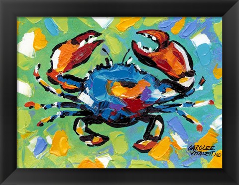 Framed Seaside Crab II Print