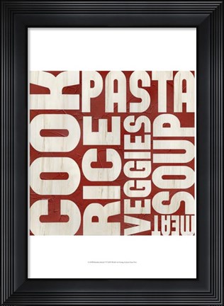 Framed Kitchen Kitsch V Print