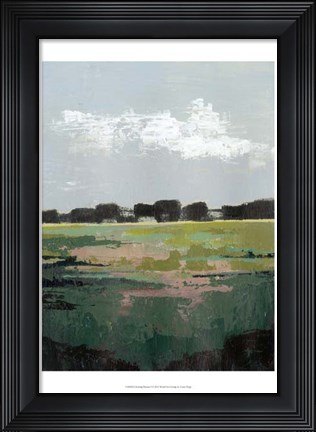 Framed Glowing Pasture I Print