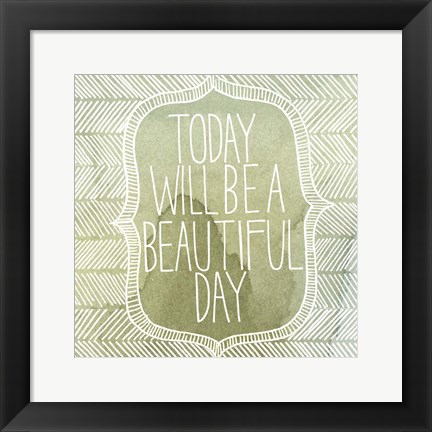 Framed Inspired Watercolors II Print