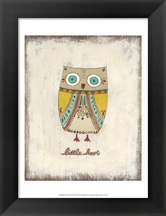 Framed Hoots II Print