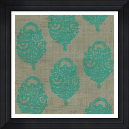 Framed Paradise Paisley II Print