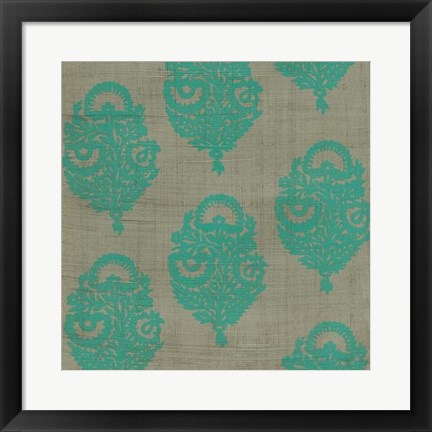 Framed Paradise Paisley II Print