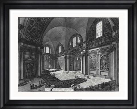 Framed Veduta interna della Chiesa della Madonna Print