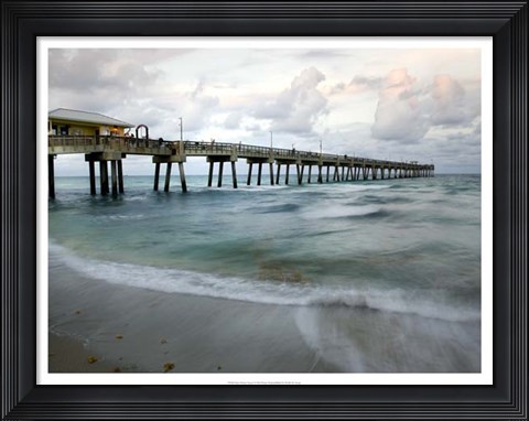 Framed Slow Motion Ocean I Print