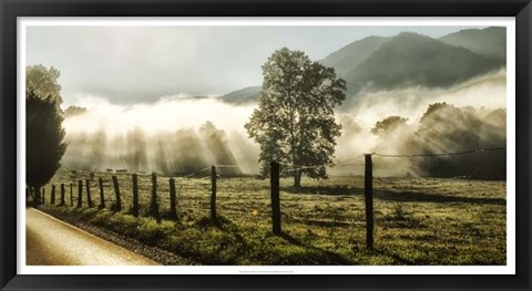 Framed Sunrise in Cades Cove Print