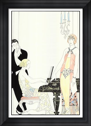 Framed Arte Deco Fashion I Print