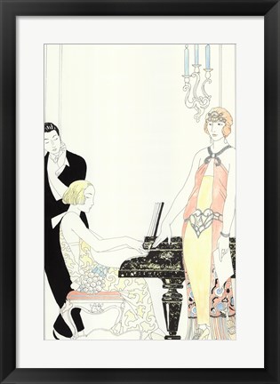 Framed Arte Deco Fashion I Print