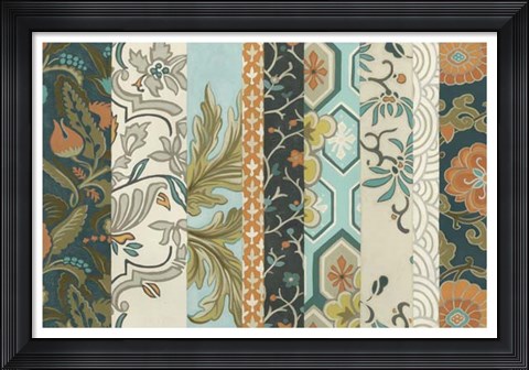 Framed Textile Strata II Print