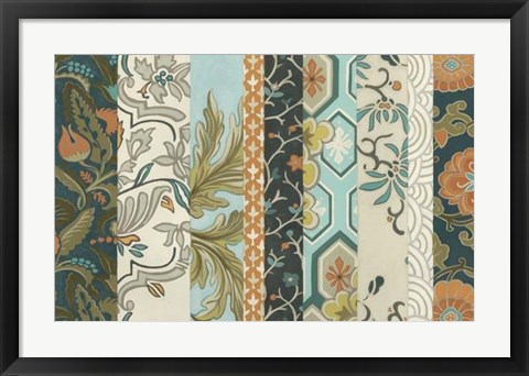 Framed Textile Strata II Print