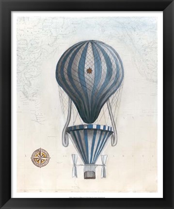Framed Vintage Hot Air Balloons IV Print