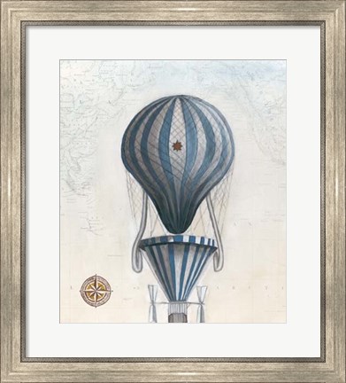 Framed Vintage Hot Air Balloons IV Print