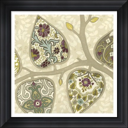 Framed Patterns in Foliage I Print