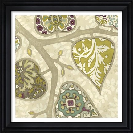 Framed Patterns in Foliage II Print