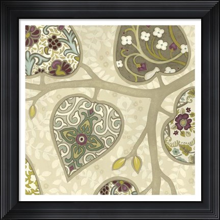Framed Patterns in Foliage IV Print
