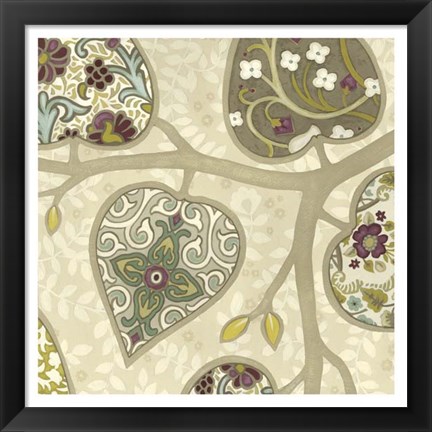 Framed Patterns in Foliage IV Print