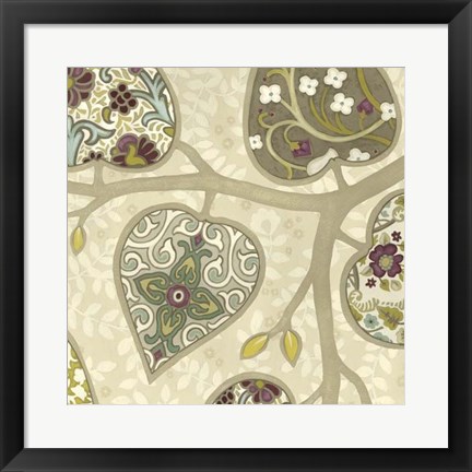 Framed Patterns in Foliage IV Print