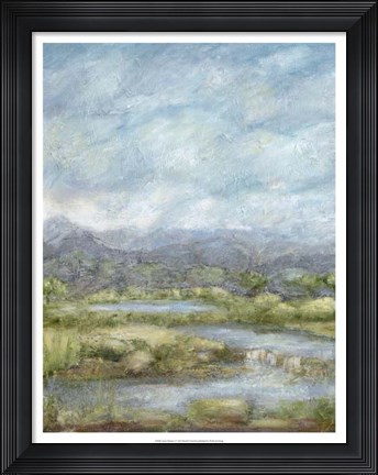 Framed Green Pastures I Print