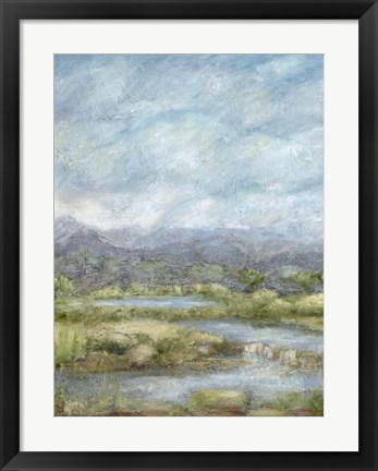 Framed Green Pastures I Print