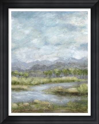 Framed Green Pastures II Print
