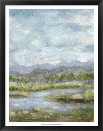 Framed Green Pastures II Print