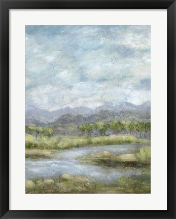 Framed Green Pastures II Print