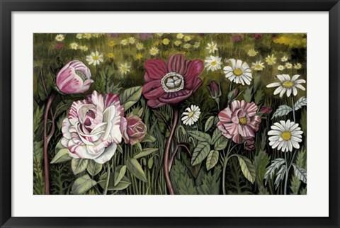 Framed Vintage Garden I Print