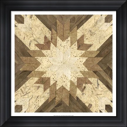 Framed Lancaster Tile I Print