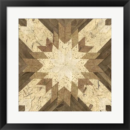 Framed Lancaster Tile I Print
