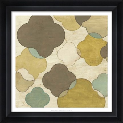 Framed Quatrefoil Overlay II Print