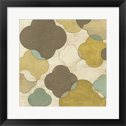 Framed Quatrefoil Overlay II Print