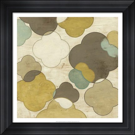 Framed Quatrefoil Overlay III Print
