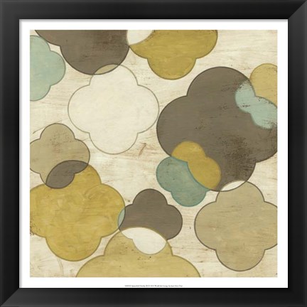 Framed Quatrefoil Overlay III Print