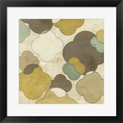 Framed Quatrefoil Overlay III Print