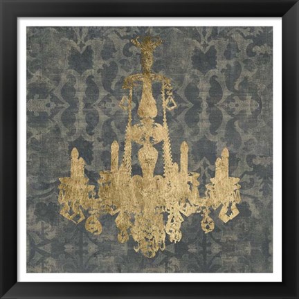Framed Gilt Chandelier II Print