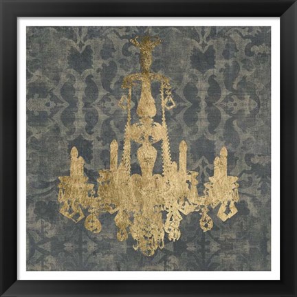 Framed Gilt Chandelier II Print