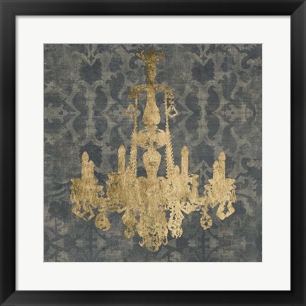 Framed Gilt Chandelier II Print