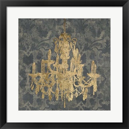 Framed Gilt Chandelier III Print