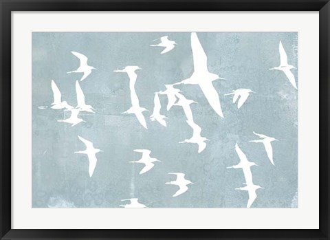 Framed Silhouettes in Flight II Print