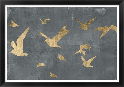 Framed Silhouettes in Flight III Print