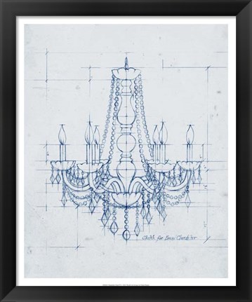 Framed Chandelier Draft IV Print