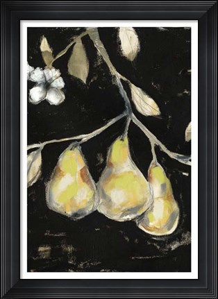 Framed Fresh Pears I Print