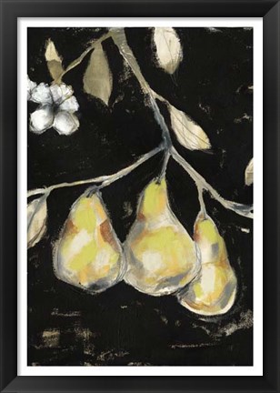 Framed Fresh Pears I Print