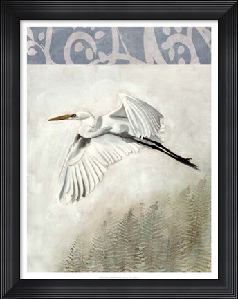 Framed Waterbirds in Mist II Print