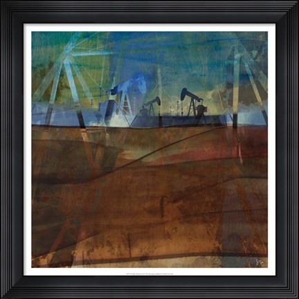 Framed Oil Rig Abstraction II Print