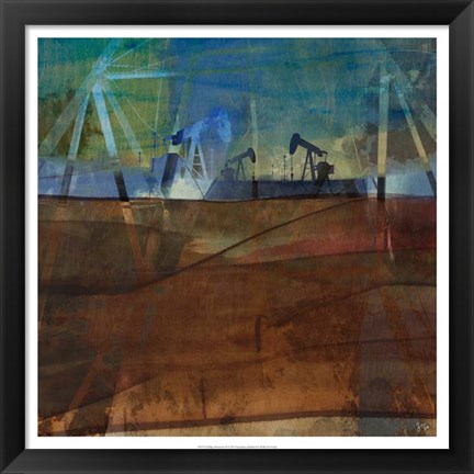Framed Oil Rig Abstraction II Print