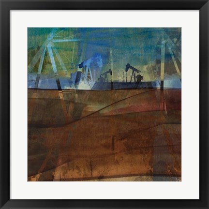 Framed Oil Rig Abstraction II Print