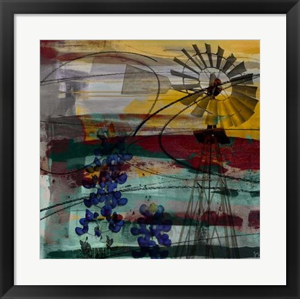 Framed Windmill Abstract Print