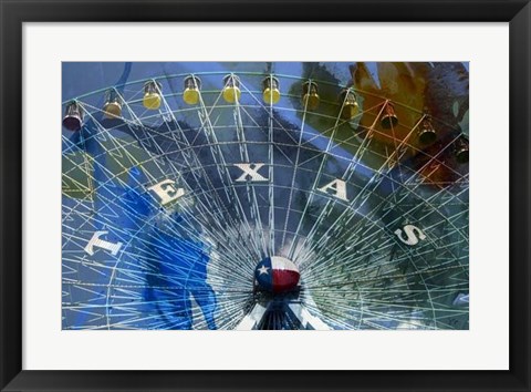 Framed Texas Ferris Wheel Print