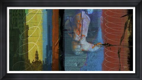 Framed Boot Collage Print